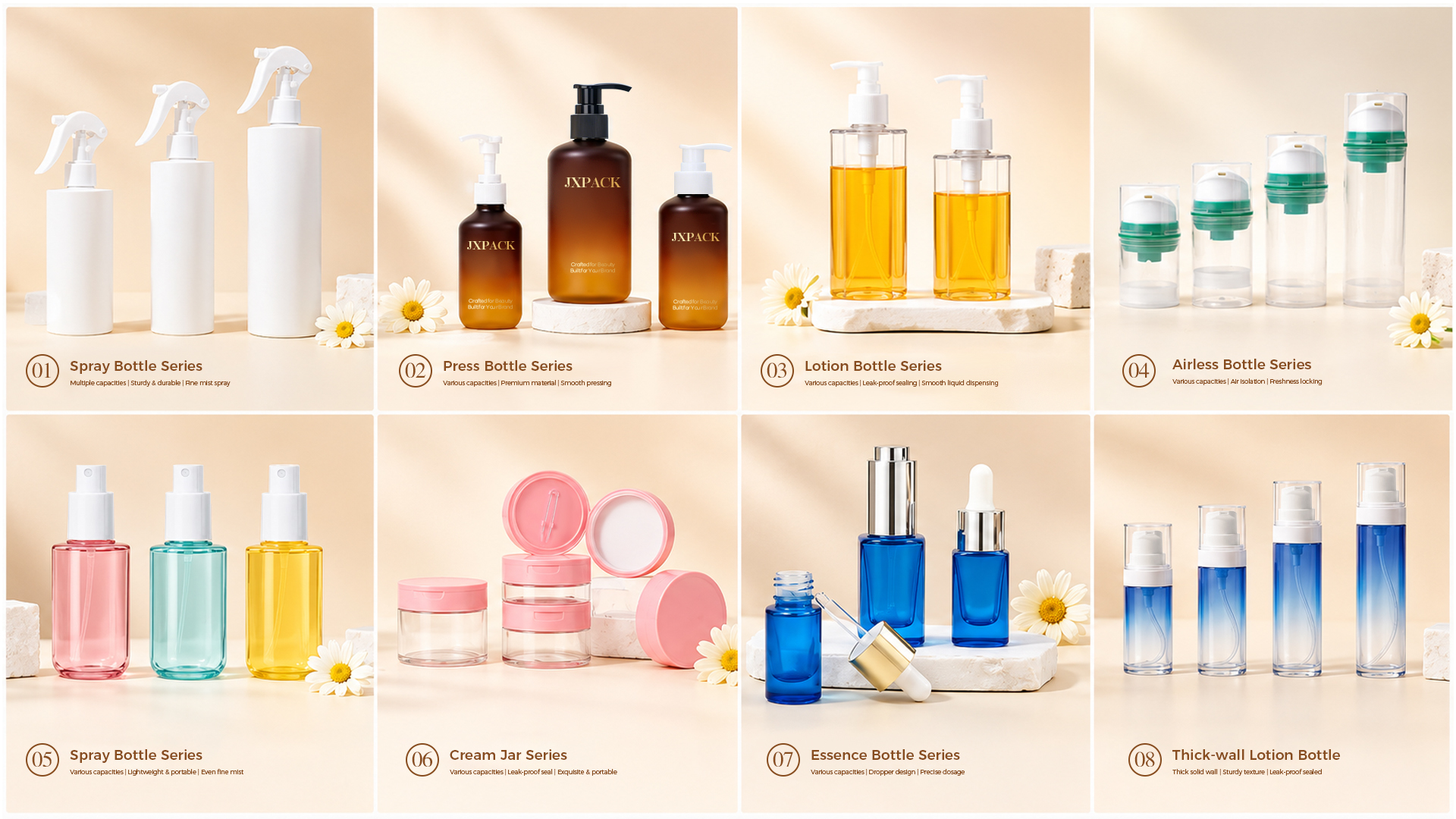 Calidad tarro de crema cosmética Fábrica