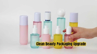 Botellas cosméticas modernas de PETG esmerilado