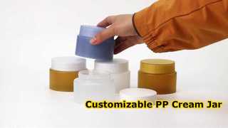 Tarro de crema de PP liviano - Tarro cosmético de plástico personalizable con material de PP de calidad alimentaria para Skincar