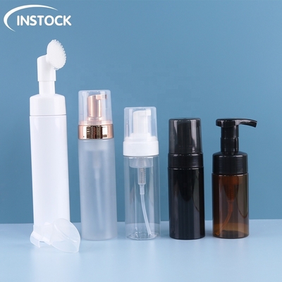 Botella de bomba de espuma congelada 100 ml-250 ml Botella de limpieza facial de plástico PET espumante