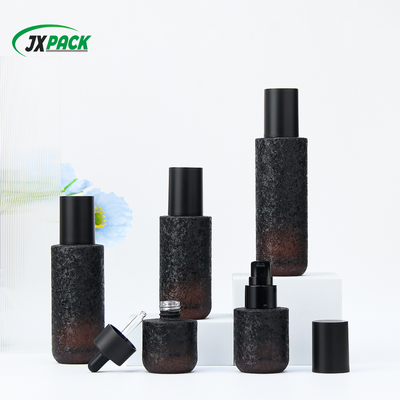 Botella cosmética de vidrio esmerilado personalizable - A prueba de fugas y duradera