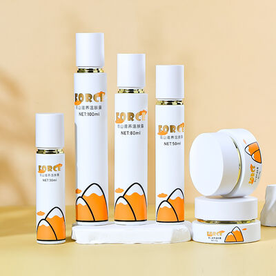 Botella de vidrio cosmético a prueba de fugas, ecológica y personalizable para envases de cuidado de la piel de primera calidad